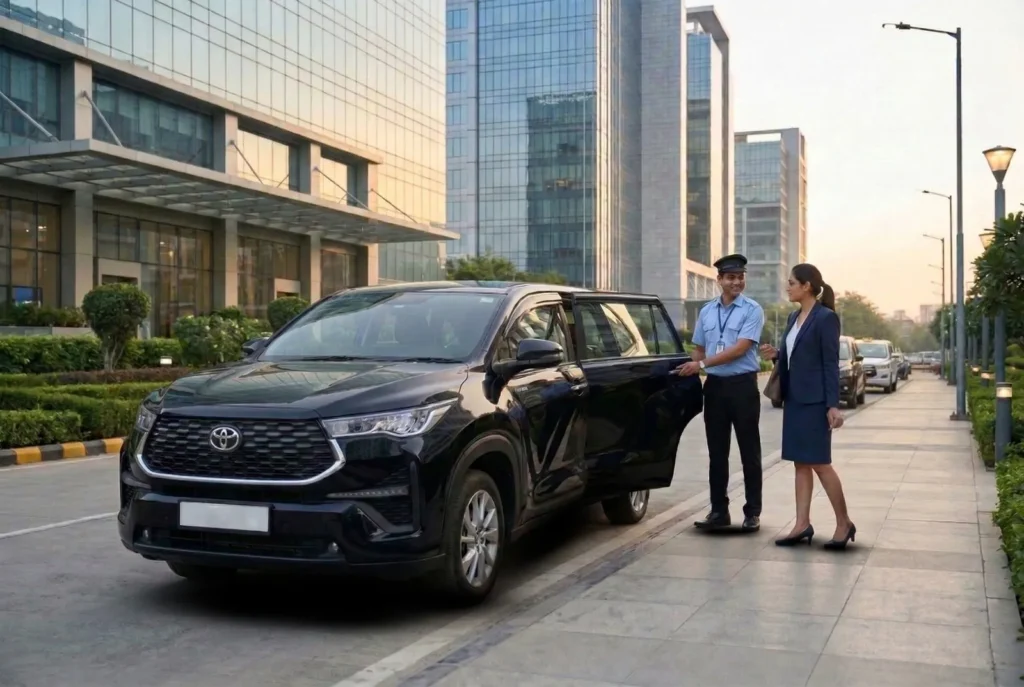 Corporate commute cab service