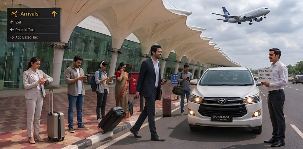 Meet and greet airport pickup and drop service at Coimbatore Airport by Park Travel